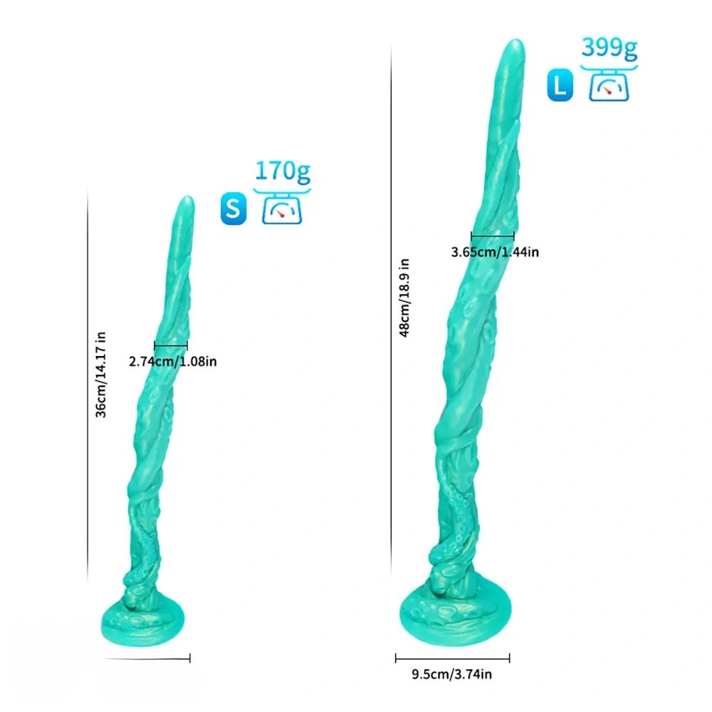 Alien tentacle fantasy dildo with suction cup, photo 11