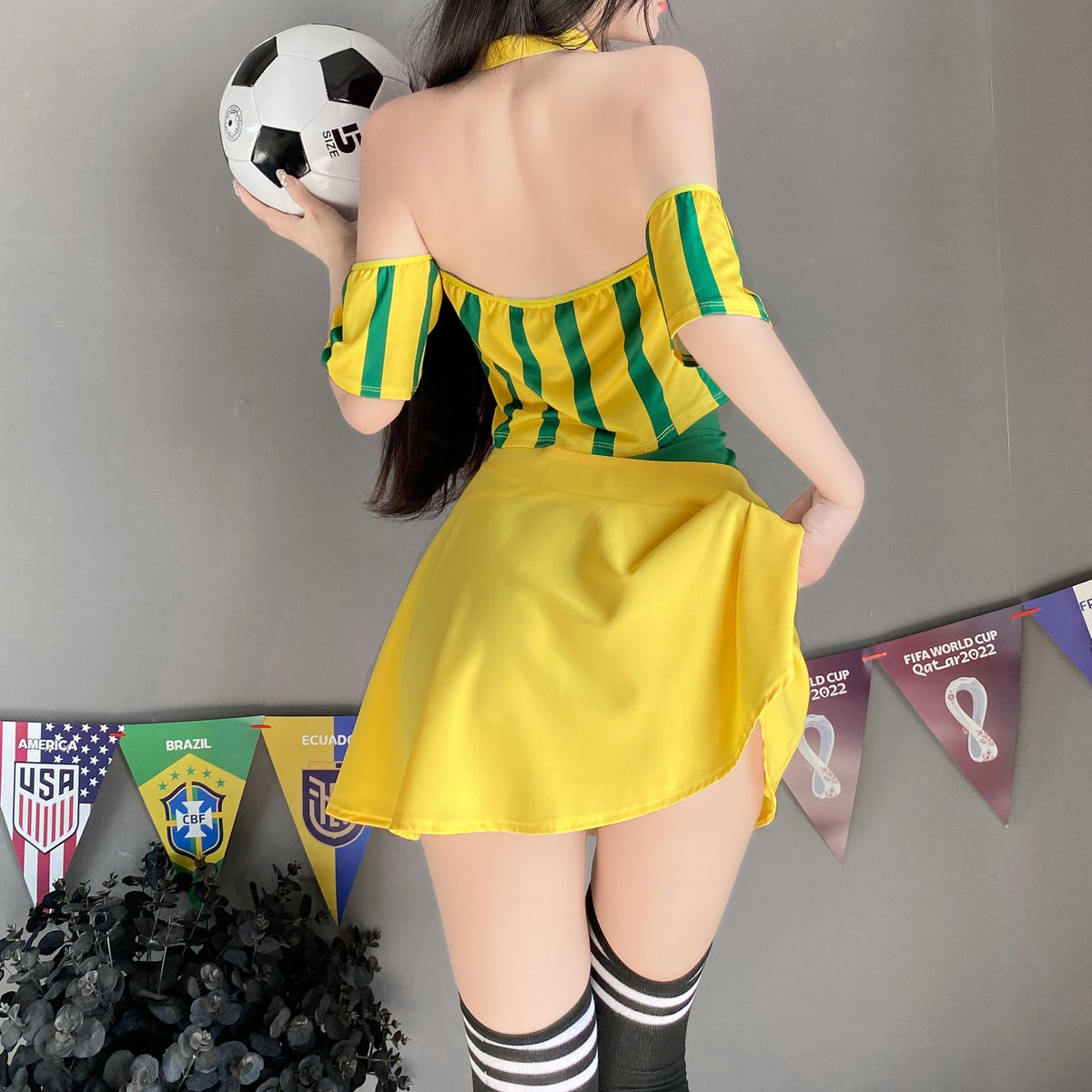 Two tone cheerleading roleplay costume, photo 2