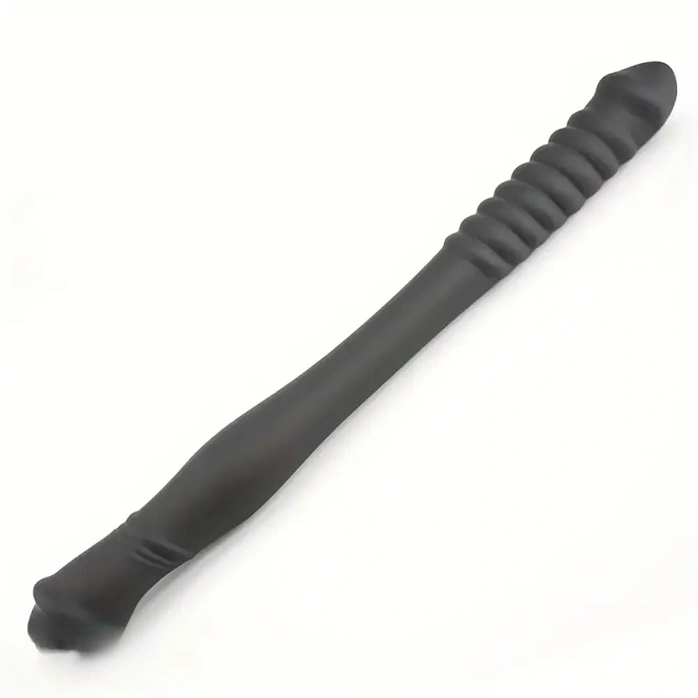 Black two tone double end dildo