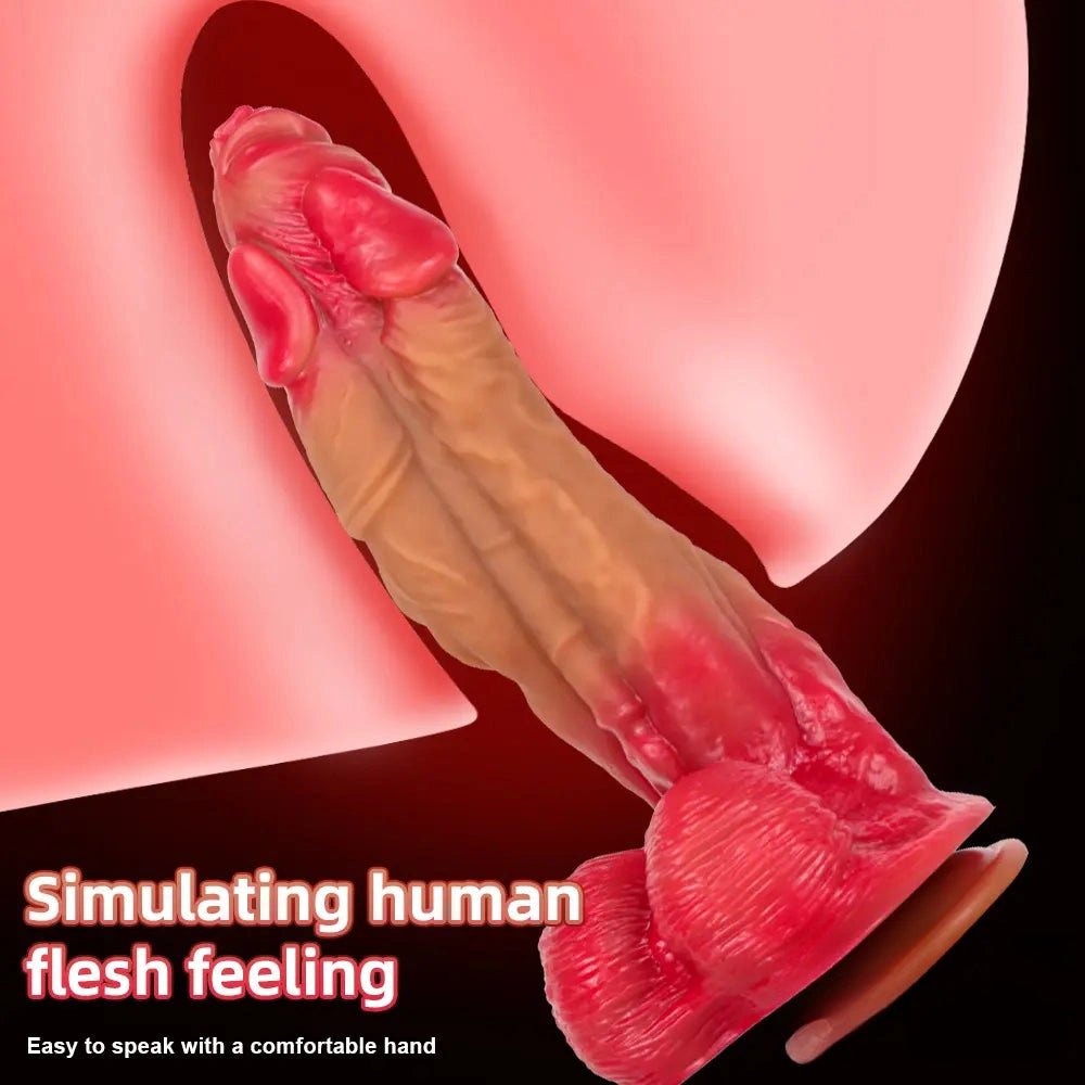 Two-tone fantasy knot dildo, photo 14