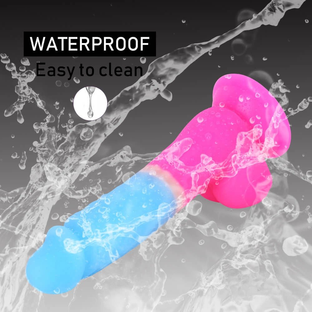 Two-tone silicone suction cup dildo, photo 5