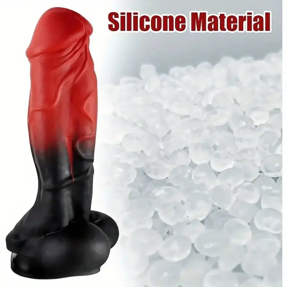 Two-tone realistic wide dildo, photo 3
