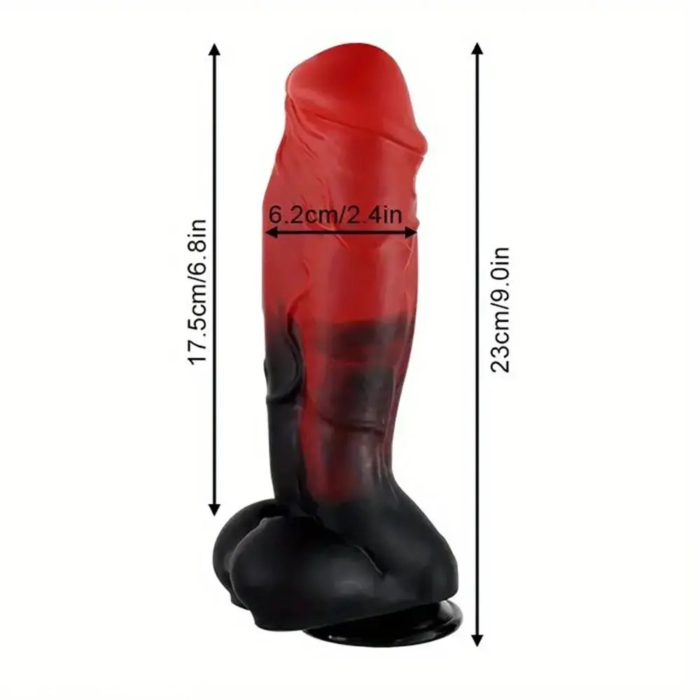 Two-tone realistic wide dildo, photo 4