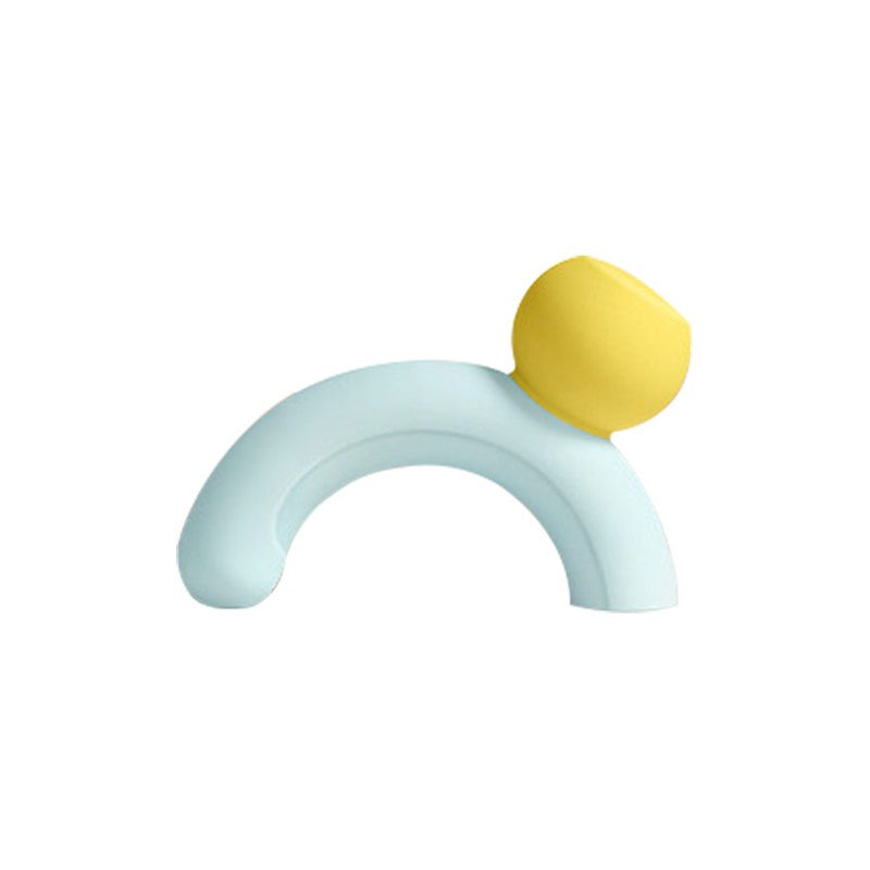 Blue silicone u-ring g-spot and clitoral vibrator, photo 1