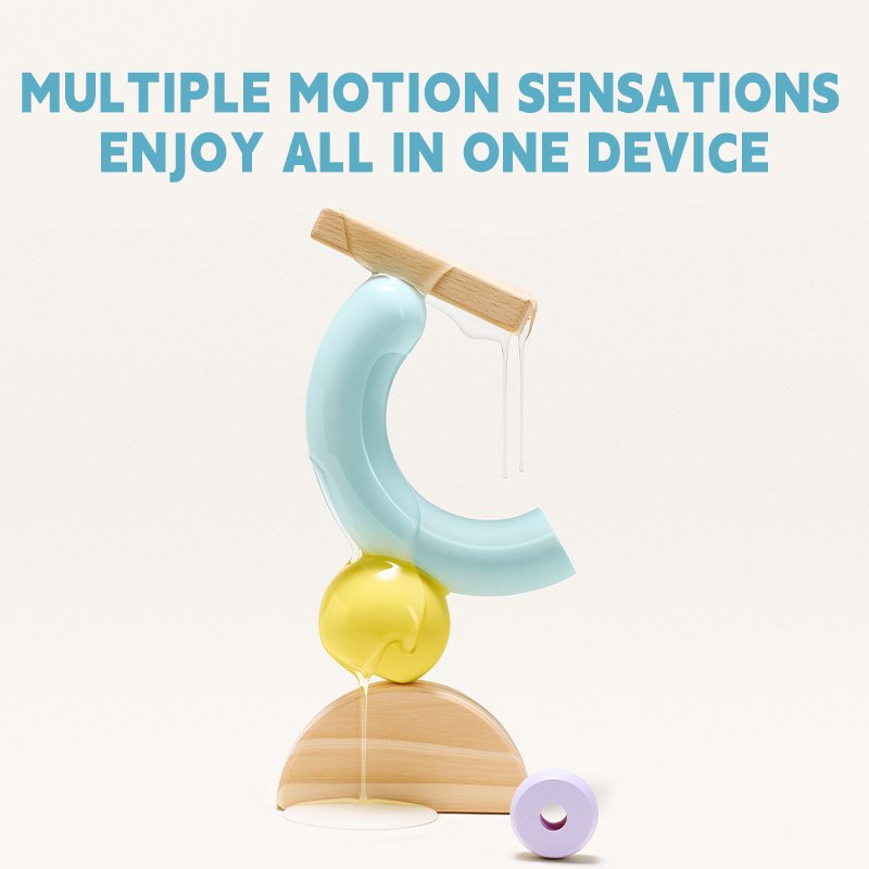 Blue silicone u-ring g-spot and clitoral vibrator, photo 4