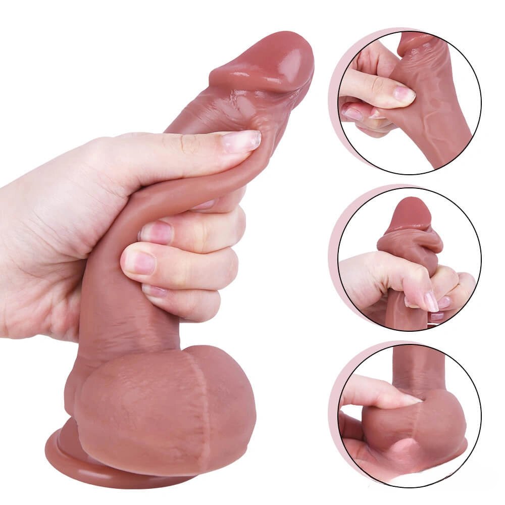 Uncut lifelike suction cup dildo, photo 10