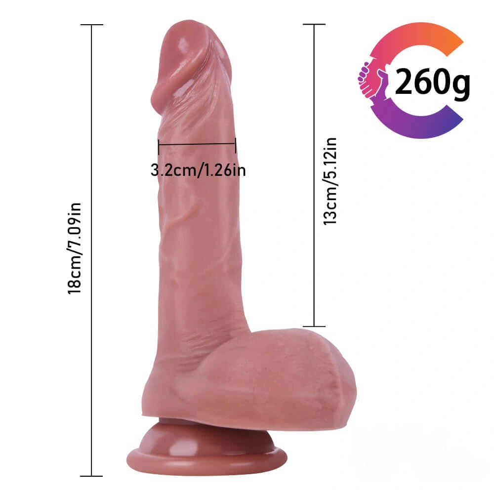 Uncut lifelike suction cup dildo, photo 14