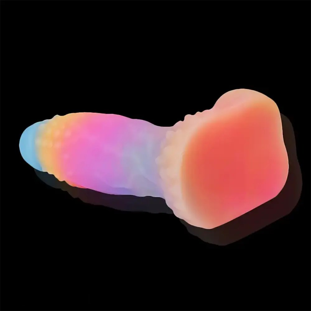Mixed color uncut fantasy dildo, photo 2