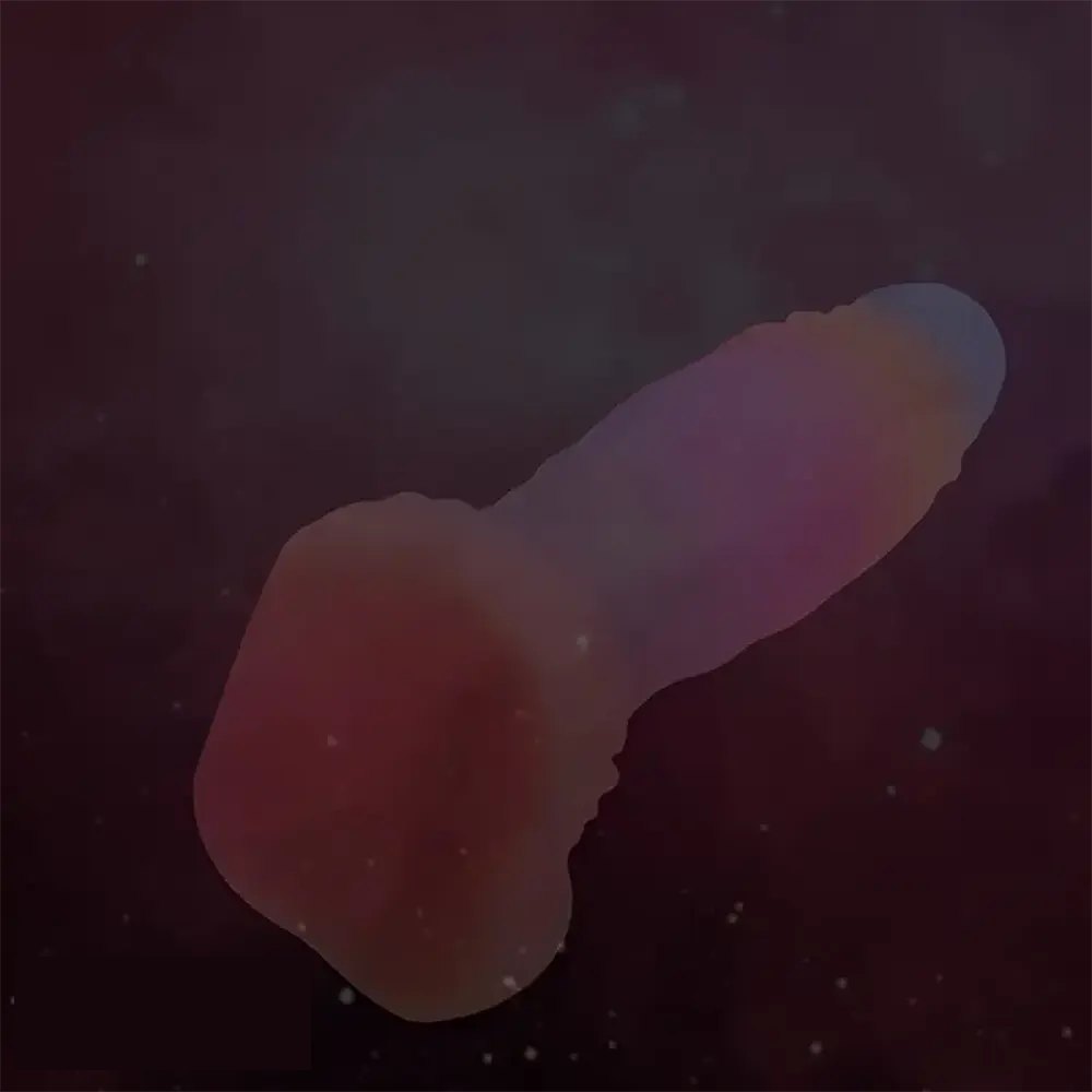 Mixed color uncut fantasy dildo, photo 4