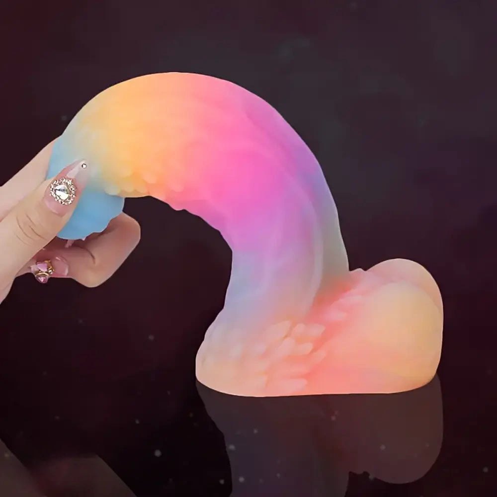 Mixed color uncut fantasy dildo, photo 7