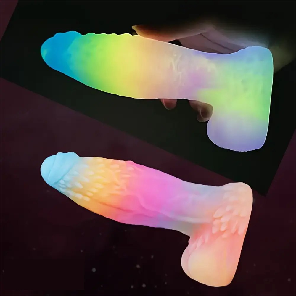Mixed color uncut fantasy dildo, photo 8