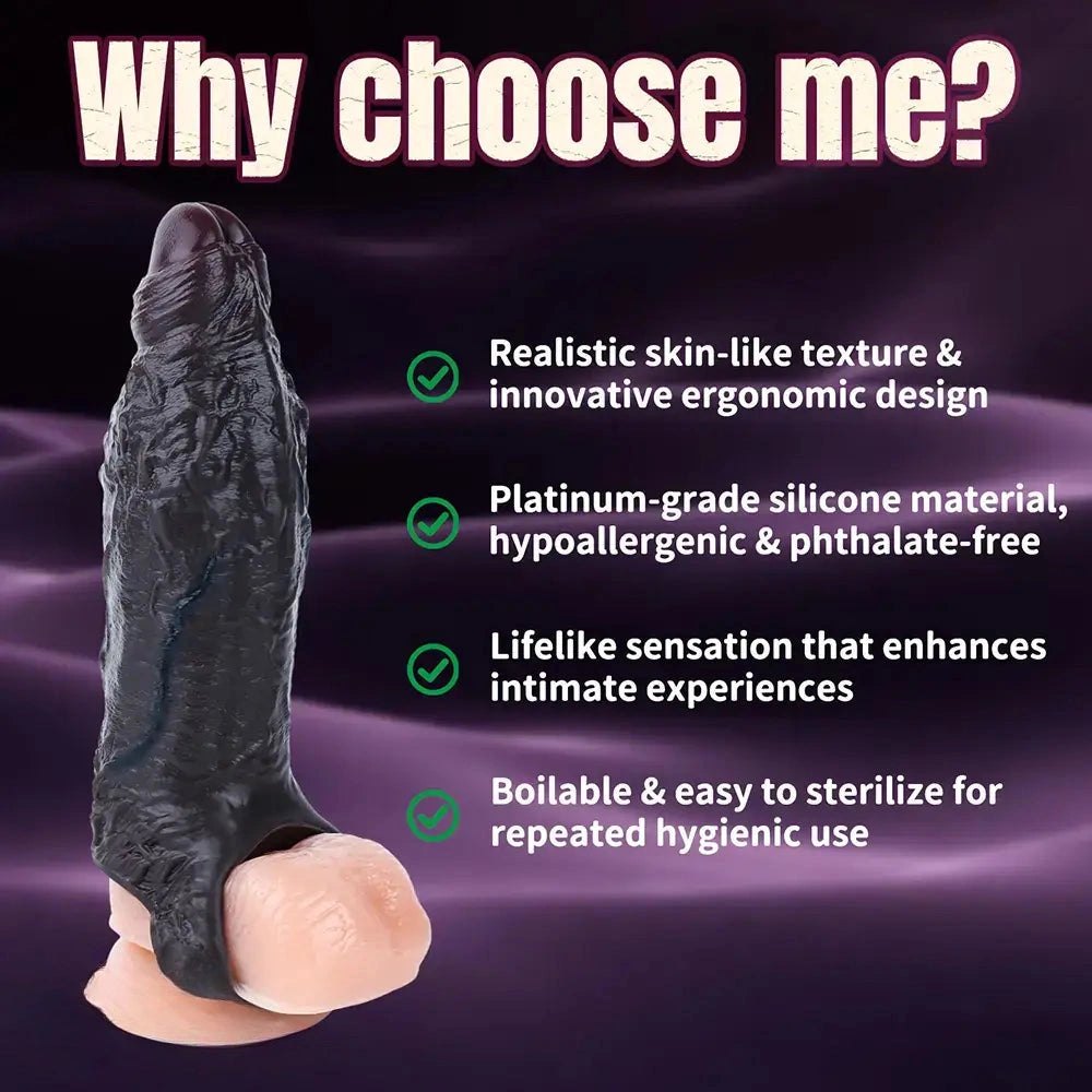 Coffee brown silicone realistic dildo with uncut glans, photo 5
