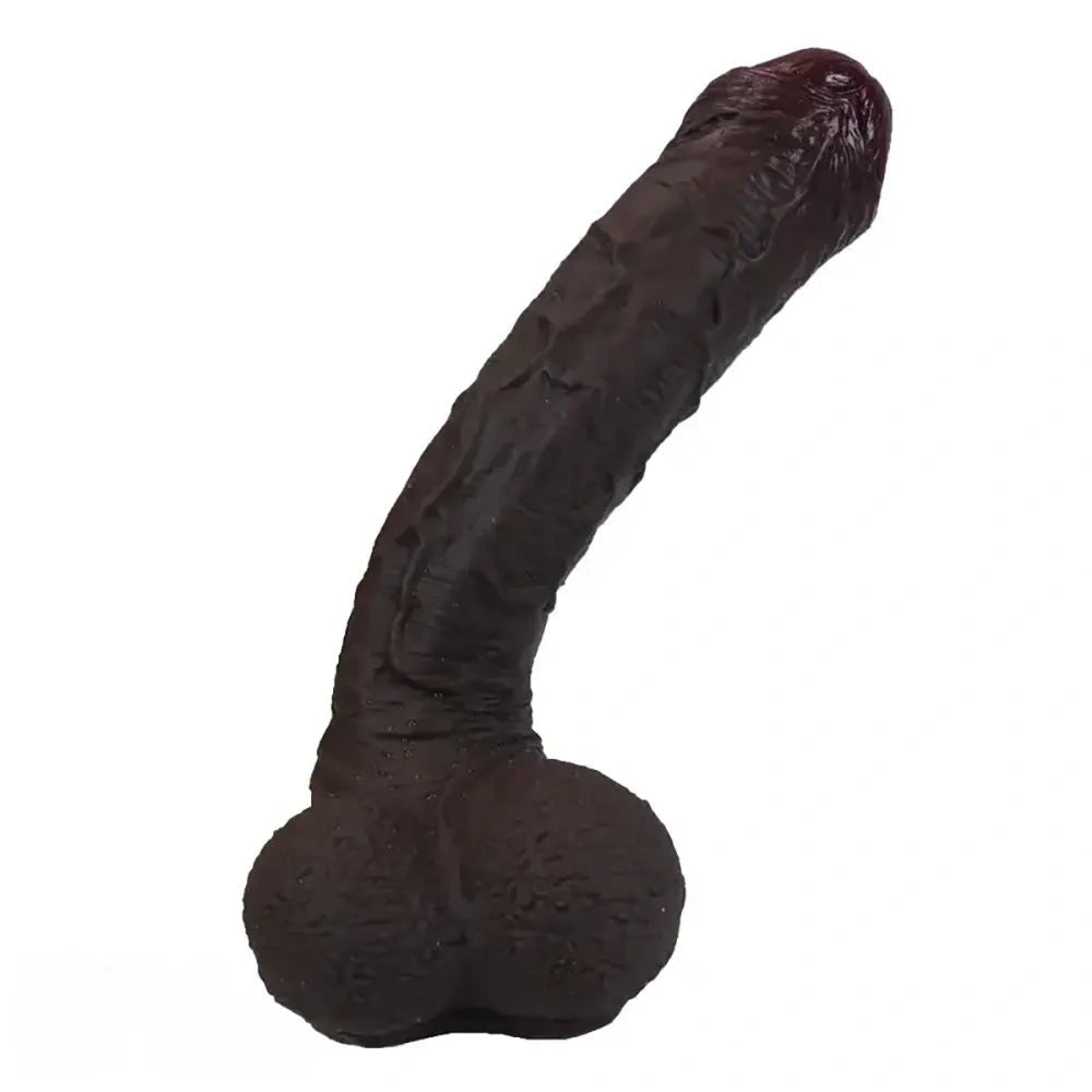 Uncut realistic silicone dildo, photo 13