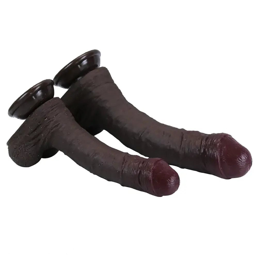Uncut realistic silicone dildo, photo 14
