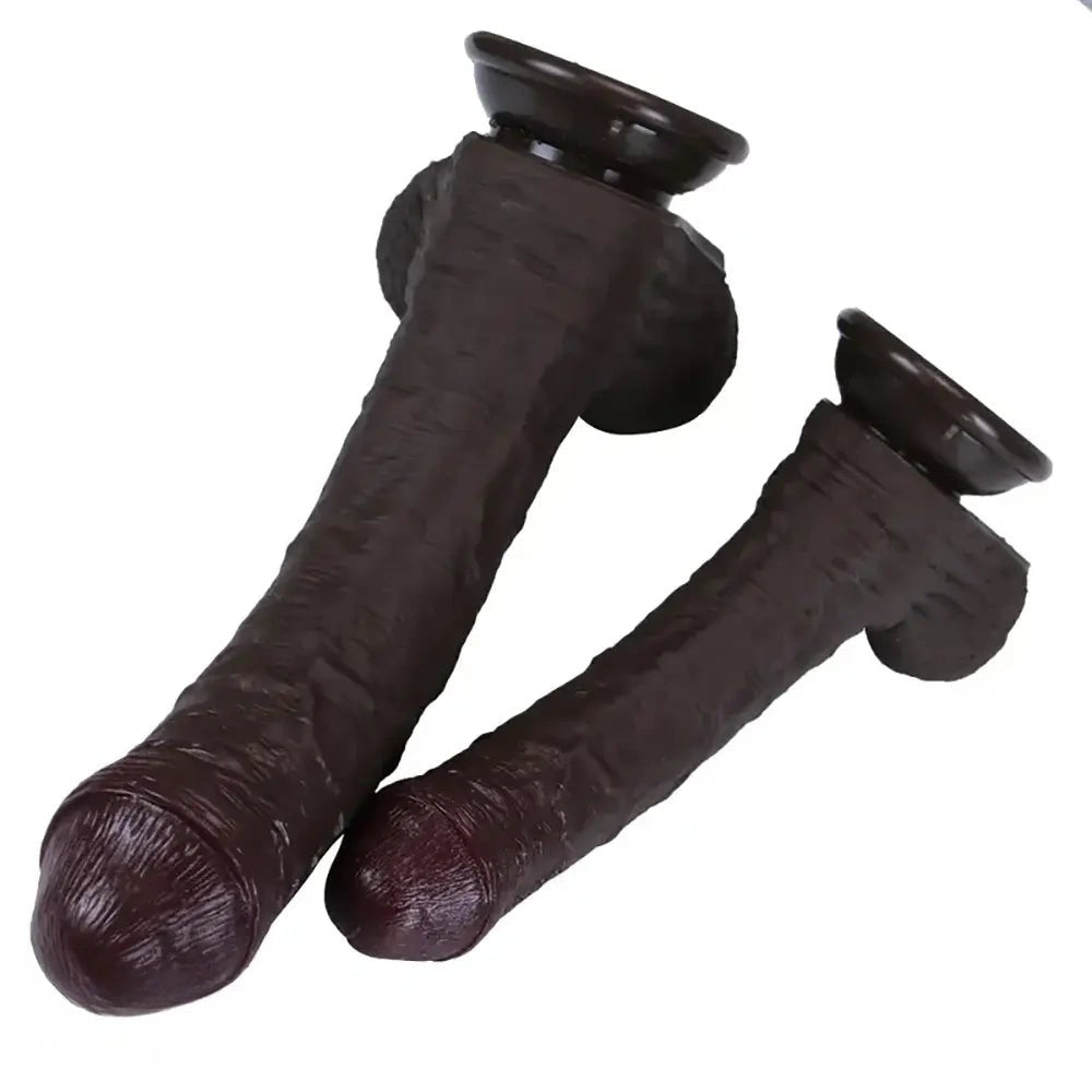 Uncut realistic silicone dildo, photo 9