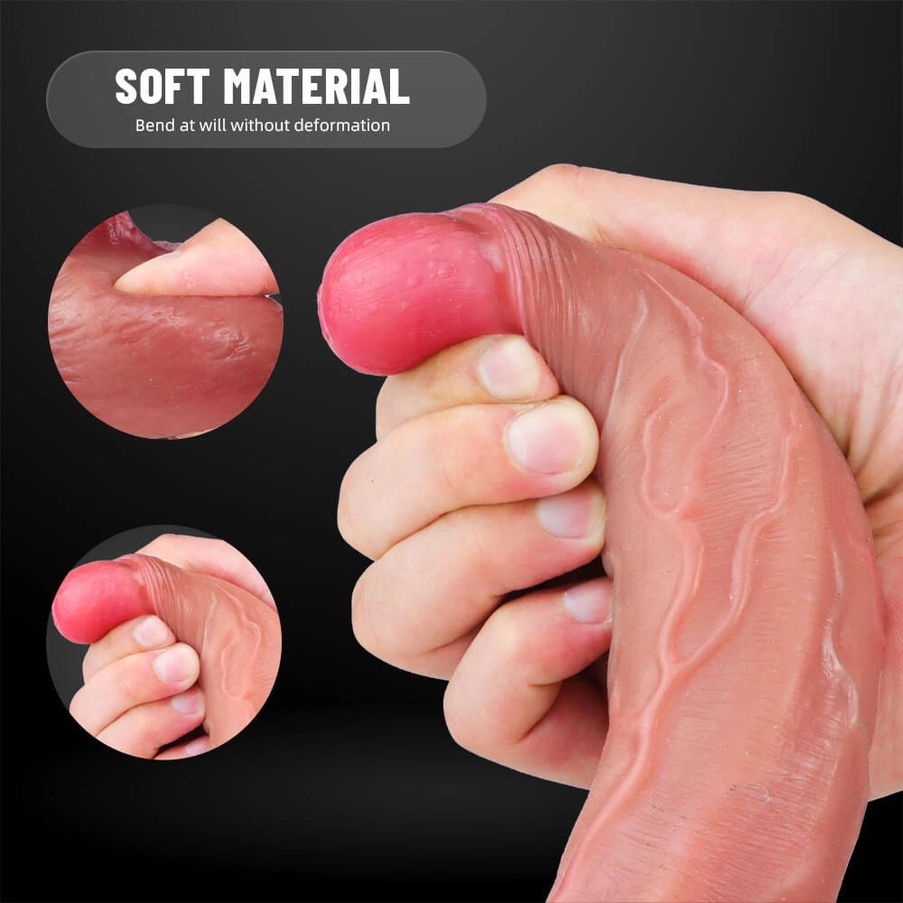 Flesh realistic suction cup dildo, photo 11