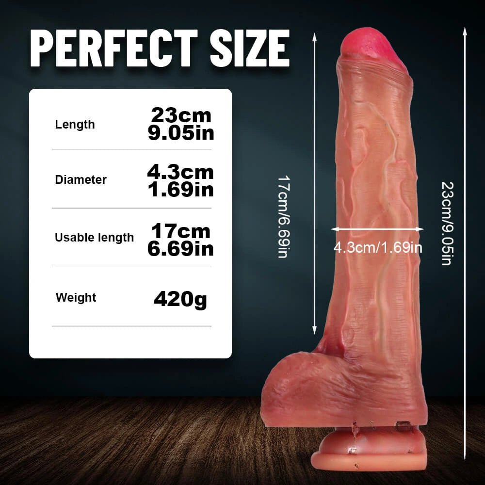 Flesh realistic suction cup dildo, photo 8