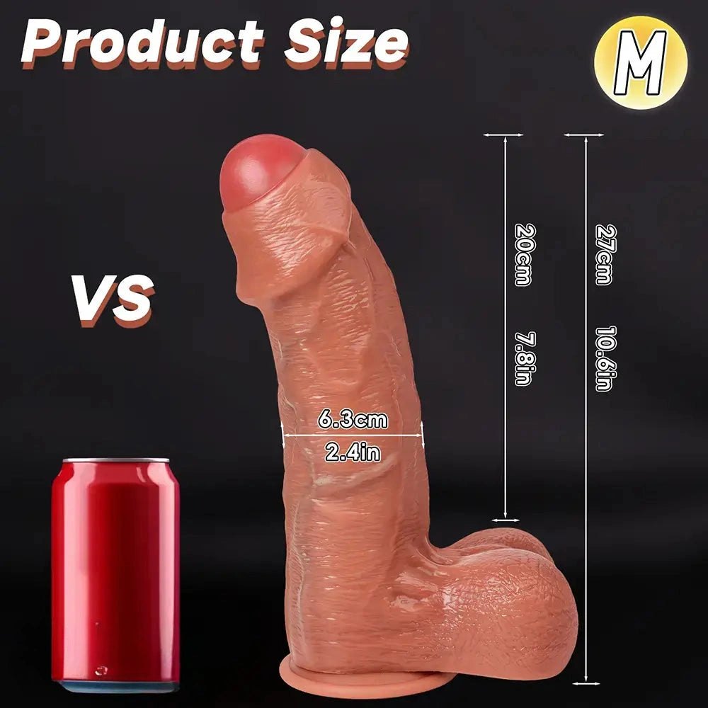 Flesh realistic uncut suction cup dildo, photo 12