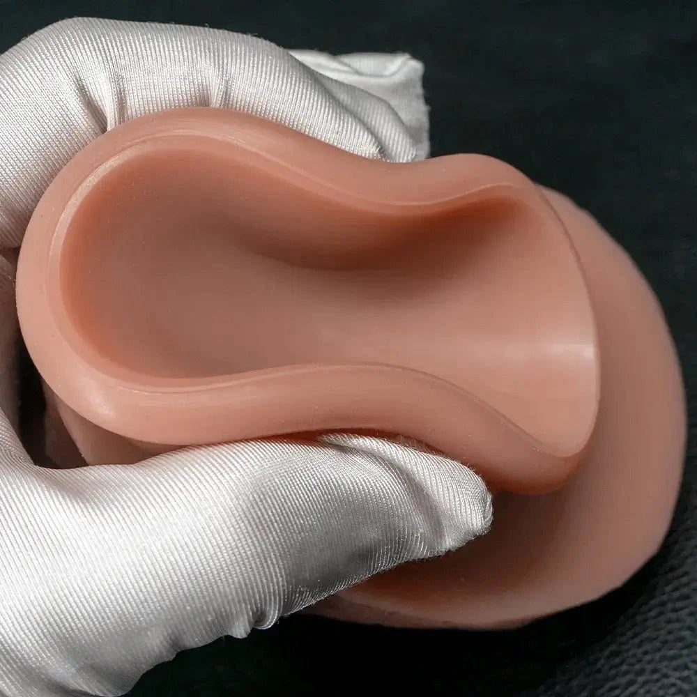 Uncut flesh realistic strap-on dildo, photo 7