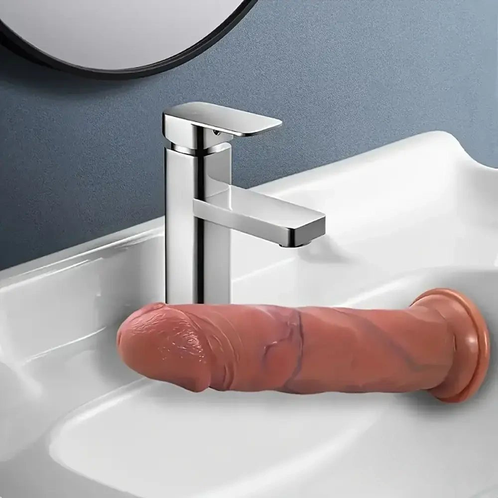 Flesh tone realistic suction cup dildo, photo 4