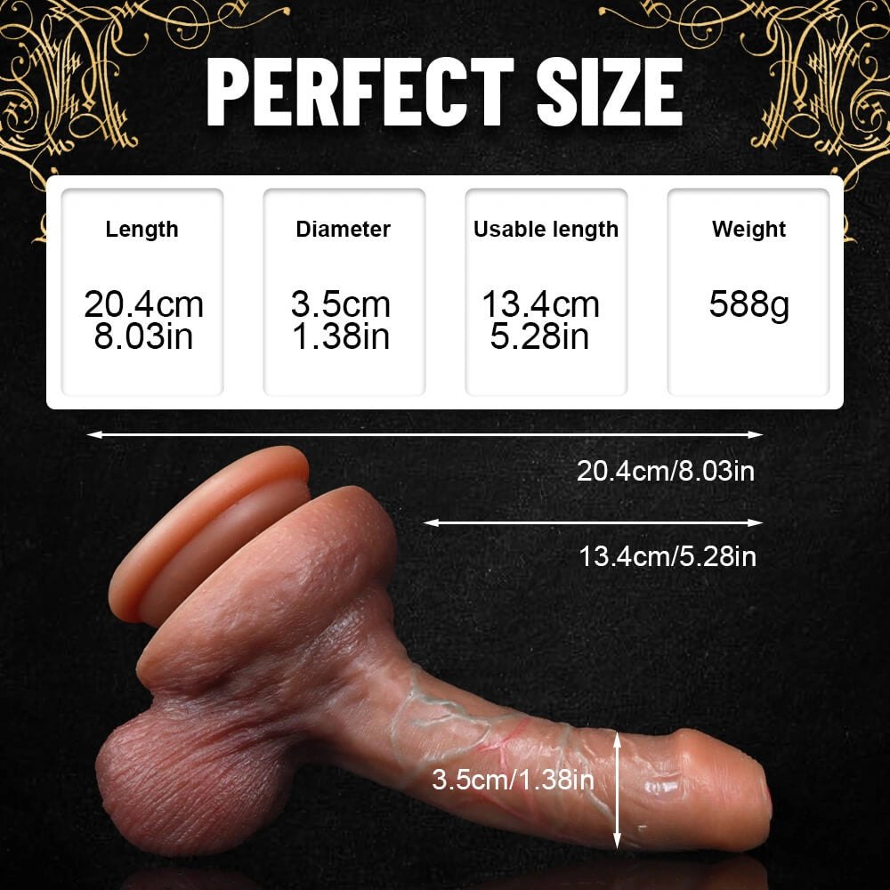 Flesh tone uncut silicone suction cup dildo, photo 10