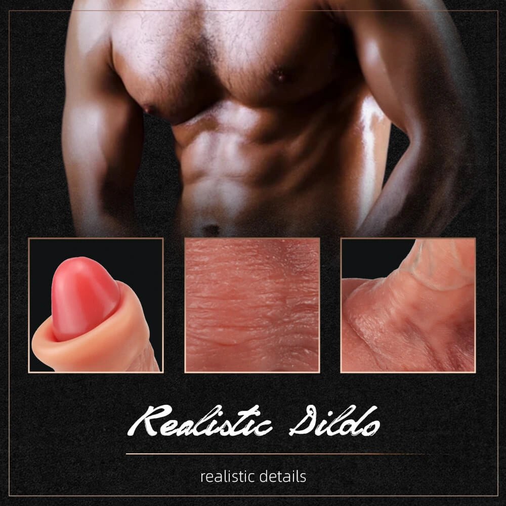 Flesh tone uncut silicone suction cup dildo, photo 12