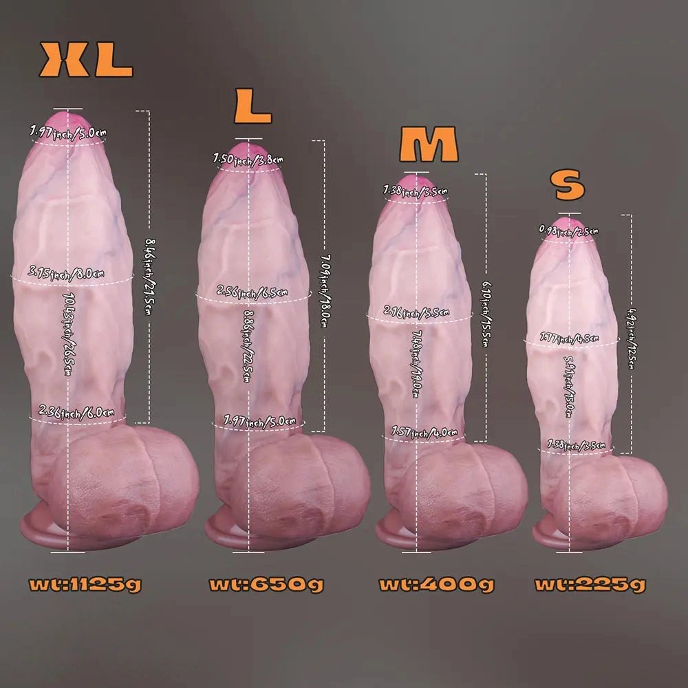 Uncut suction cup silicone dildo, photo 10