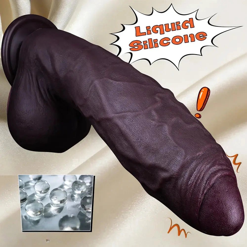 Uncut suction cup silicone dildo, photo 15