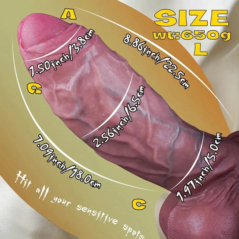 Uncut suction cup silicone dildo, photo 20