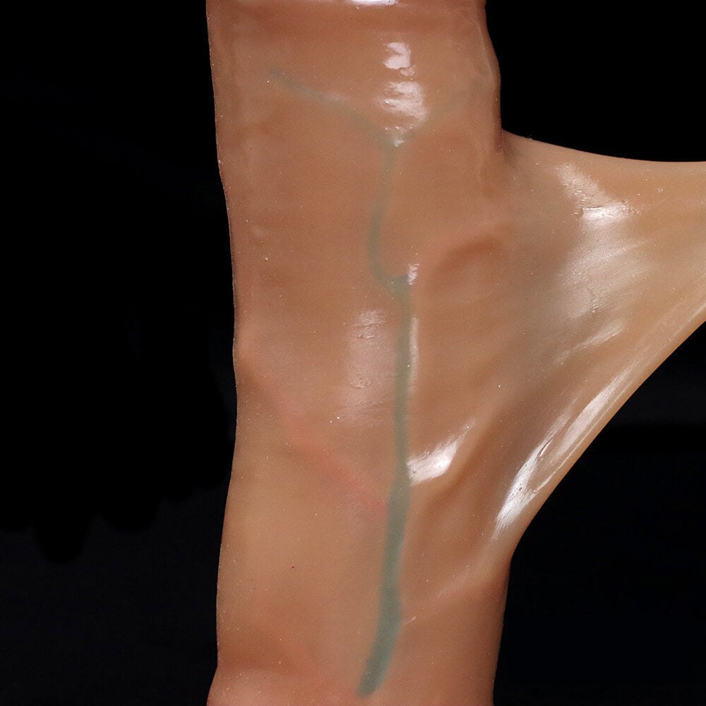Flesh tone uncut suction cup dildo, photo 10