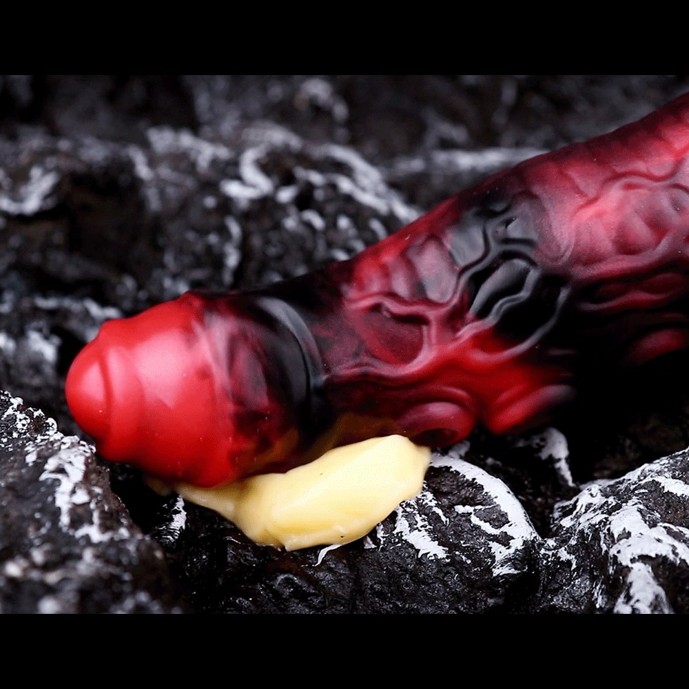 Red silicone tentacle cock sleeve, photo 10