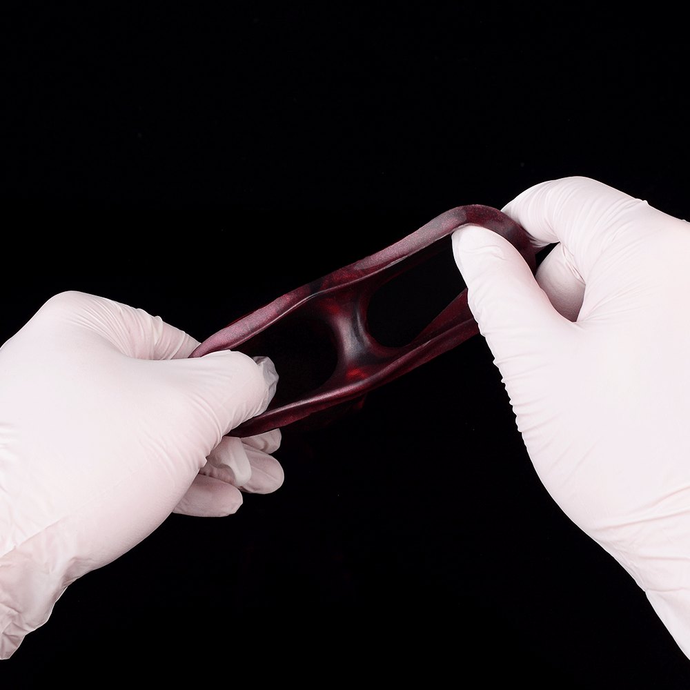 Red silicone tentacle cock sleeve, photo 6