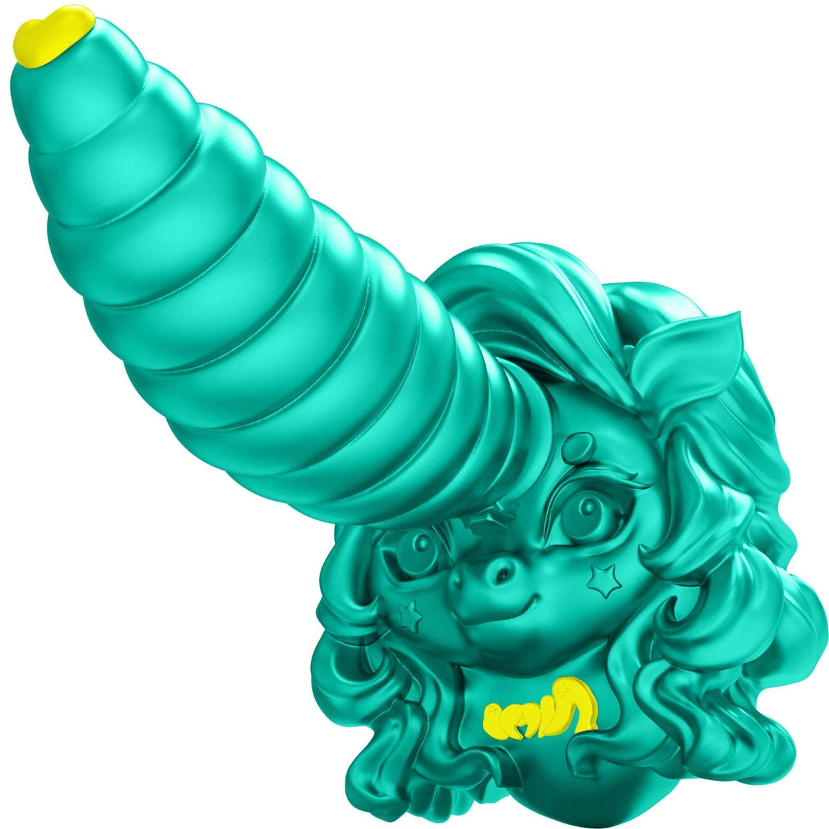 Mint Green unicorn shaped silicone fantasy dildo