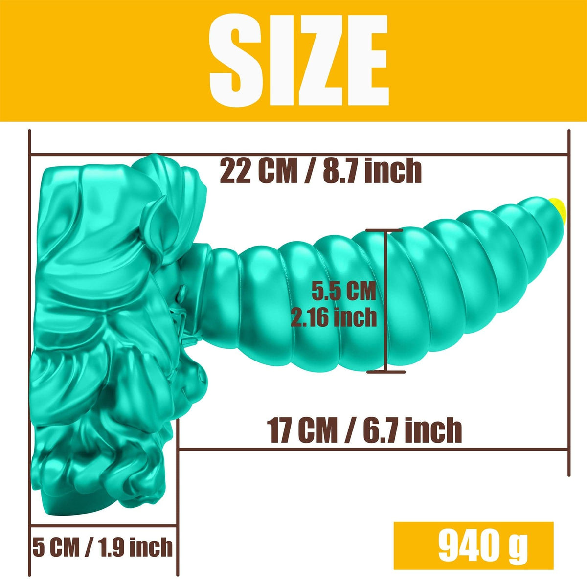 Unicorn shaped silicone fantasy dildo, photo 3