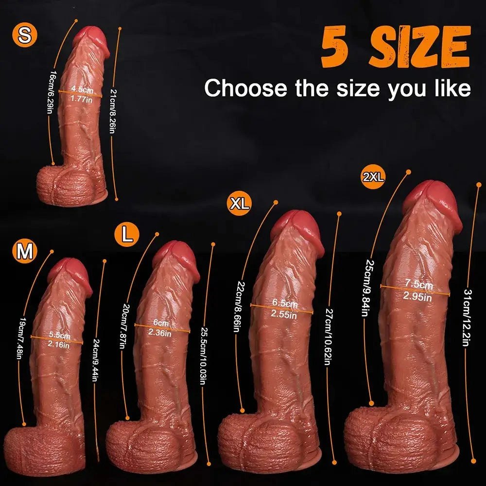 Flesh tone upward curved suction dildo, photo 10