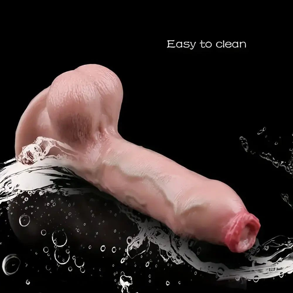 Flesh veined realistic dildo, photo 4