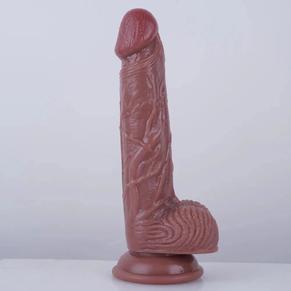 Realistic veined pvc dildo, photo 14