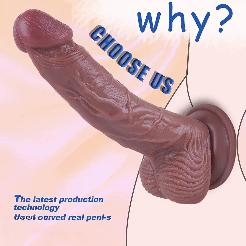 Realistic veined pvc dildo, photo 3