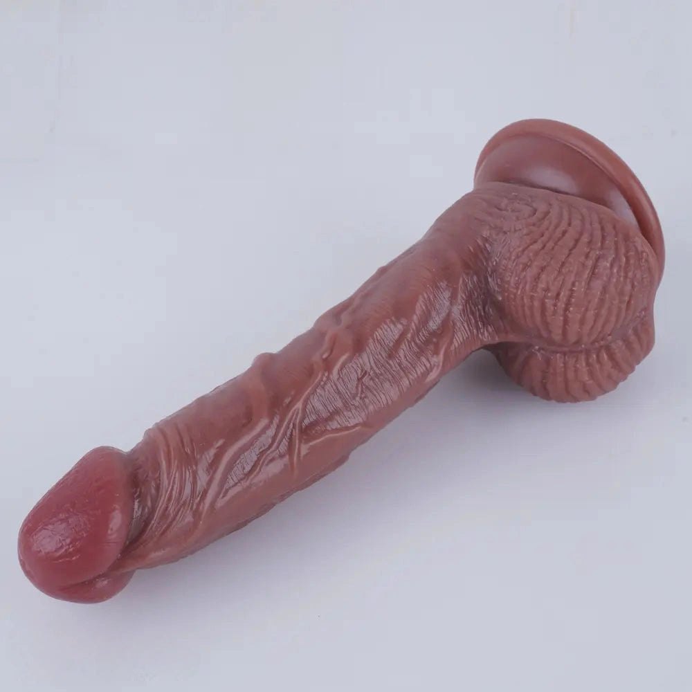 Realistic veined pvc dildo, photo 9