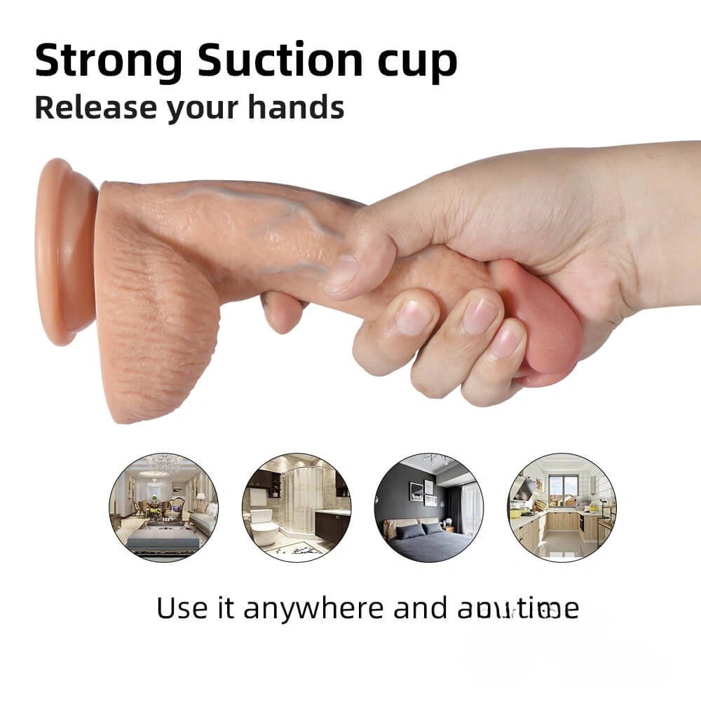 Flesh realistic dildo, photo 4
