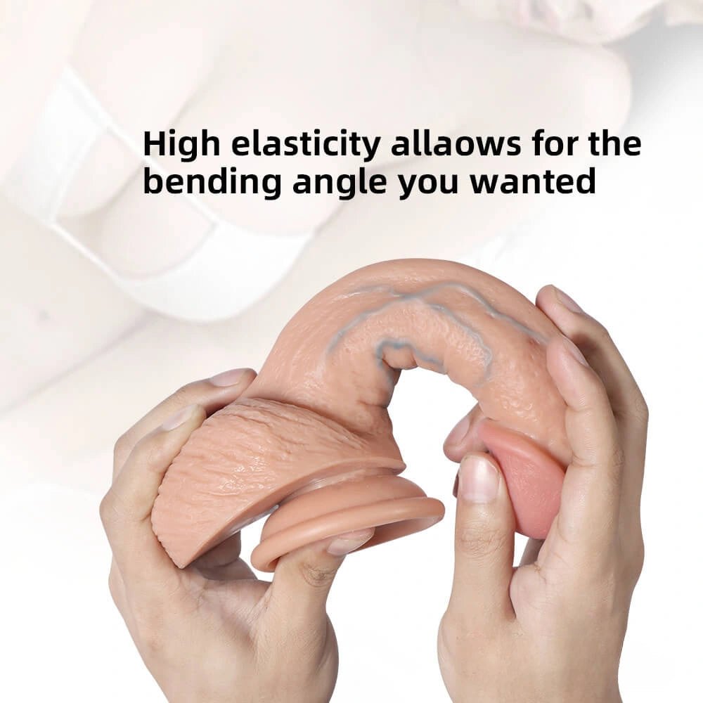 Flesh realistic dildo, photo 5