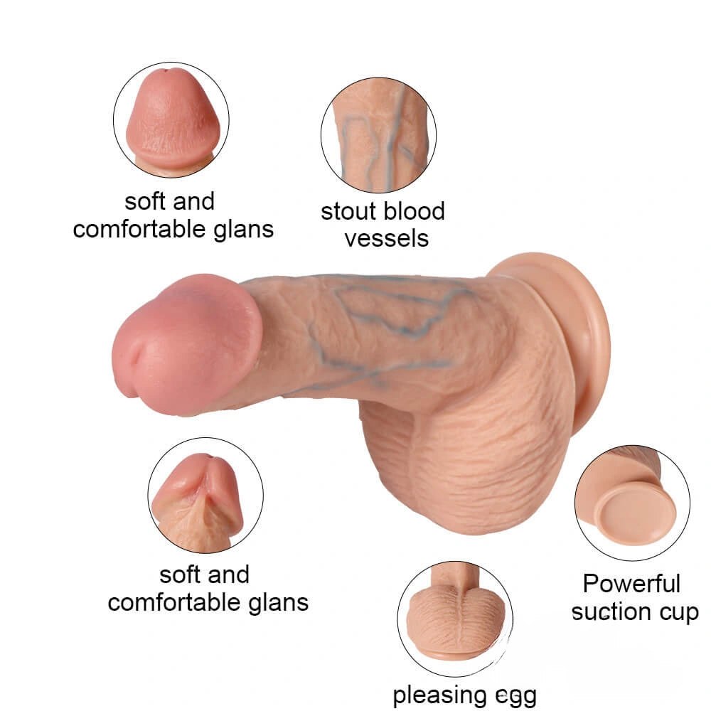 Flesh realistic dildo, photo 8