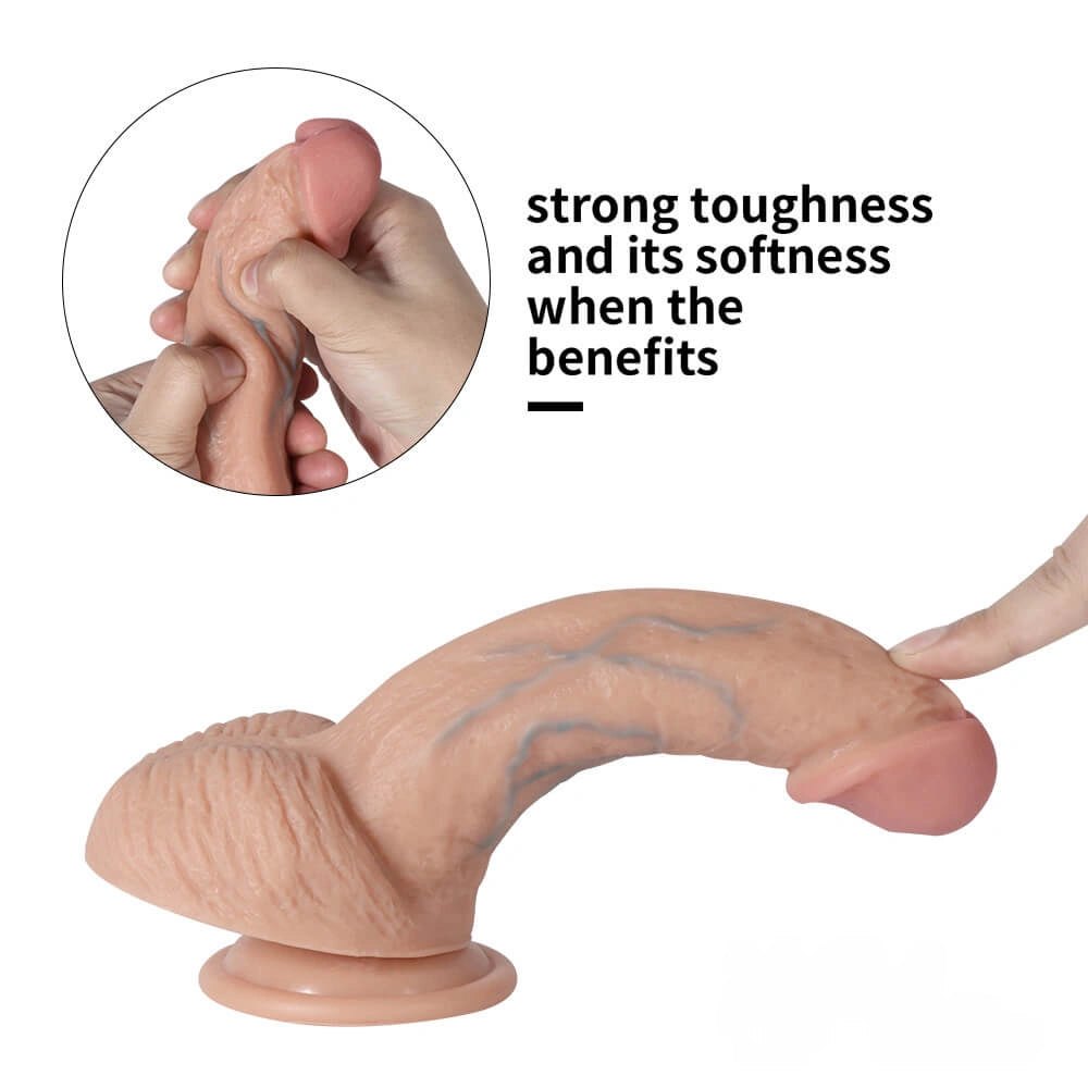 Flesh realistic dildo, photo 9