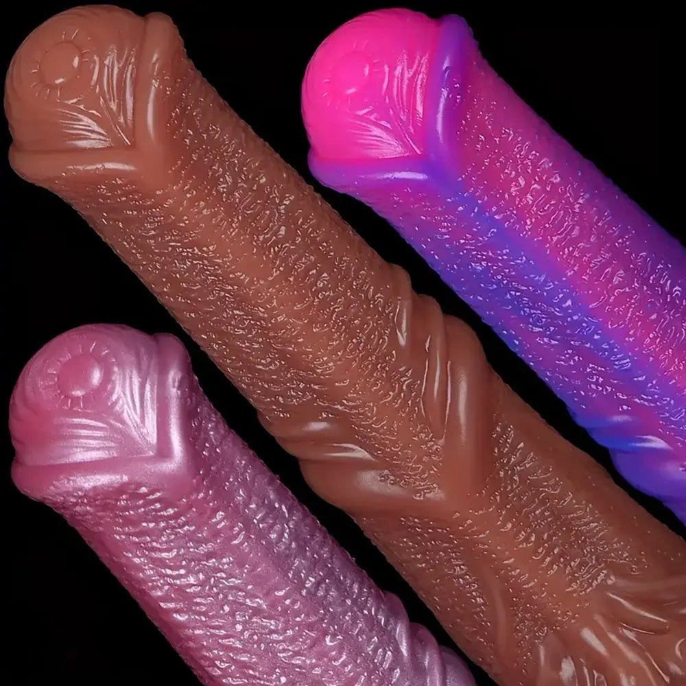 Veined silicone horse style dildo, photo 2