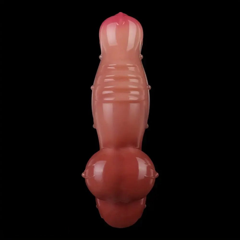 Flesh tone veined knot anal dildo, photo 3