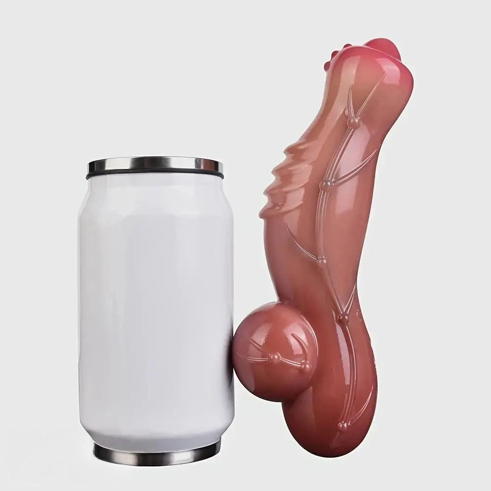 Flesh tone veined knot anal dildo, photo 5
