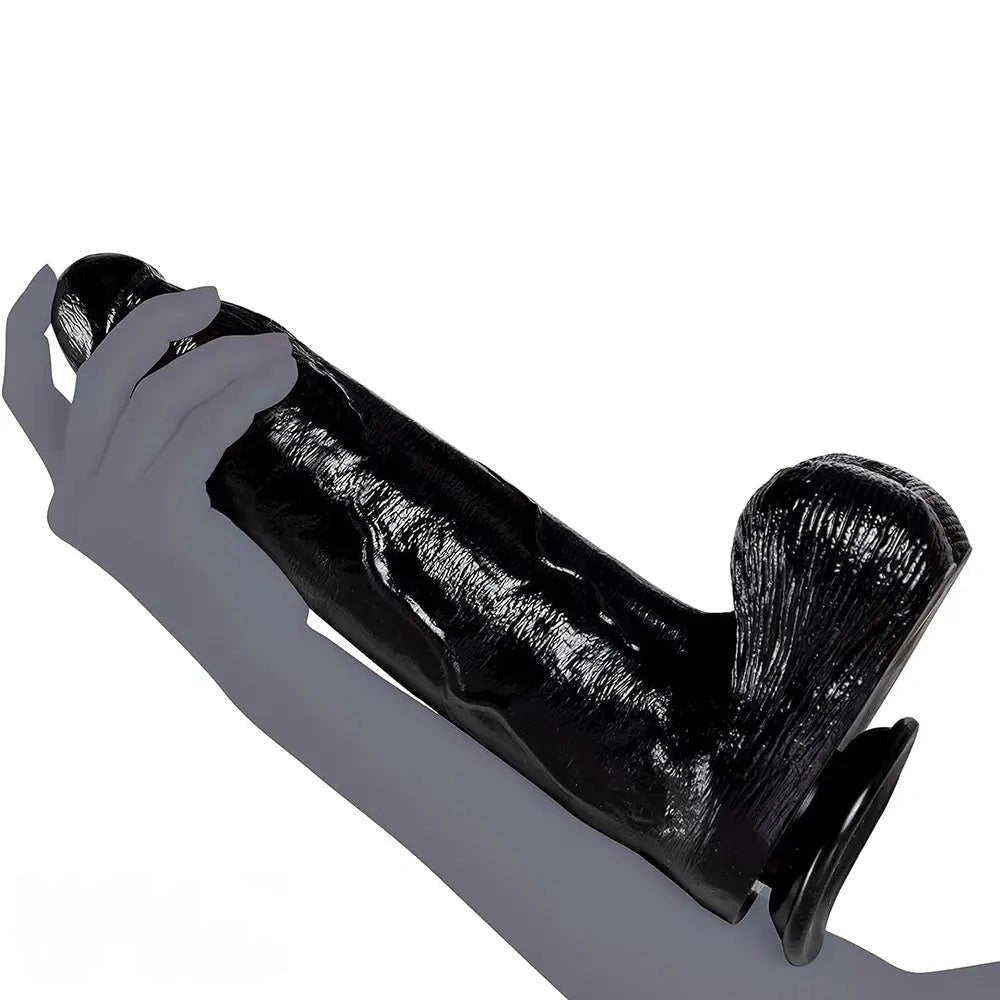 Veined realistic suction cup dildo, photo 7