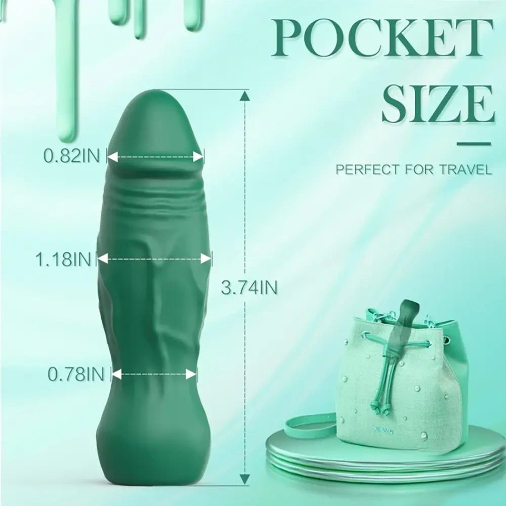 Veined realistic vibrating silicone dildo, photo 7