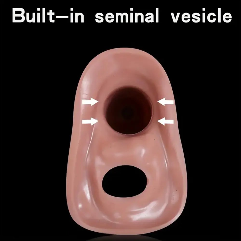 Flesh tone veined silicone realistic dildo, photo 4