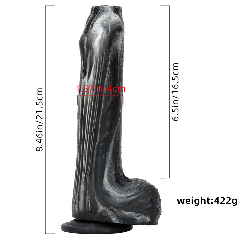 #2 realistic veined silicone dildo with suction cup base